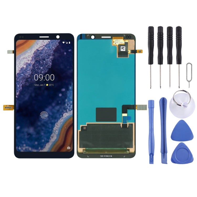 Black LCD Display and Touch Screen Assembly for Nokia 9 PureView