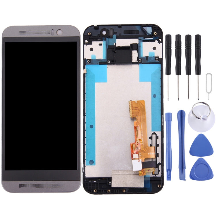 HTC One M9 LCD Screen and Digitizer Assembly with Frame (Grey)