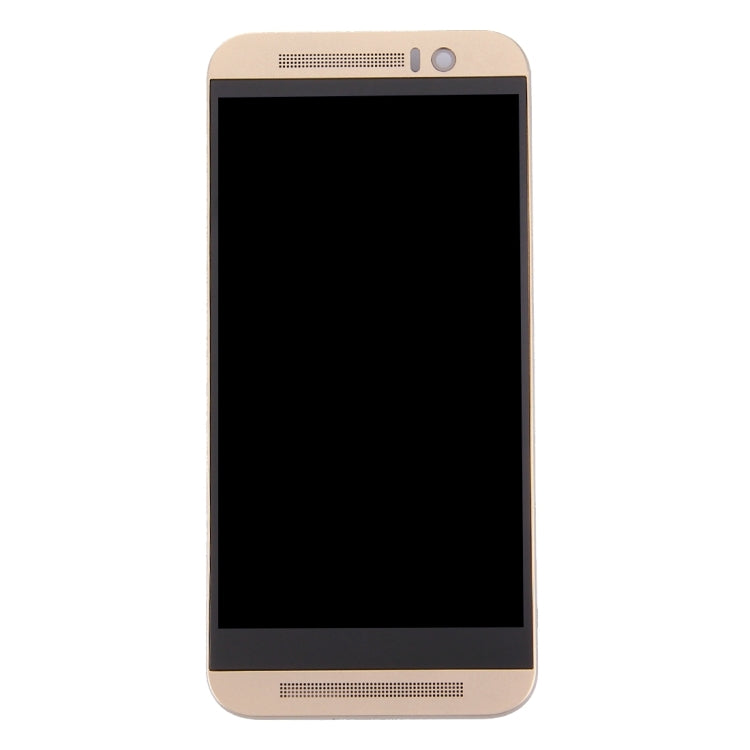 LCD Screen and Digitizer Full Assembly with Frame for HTC One M9 (Gold on Gold) - Replacement Display and Touch Screen Assembly