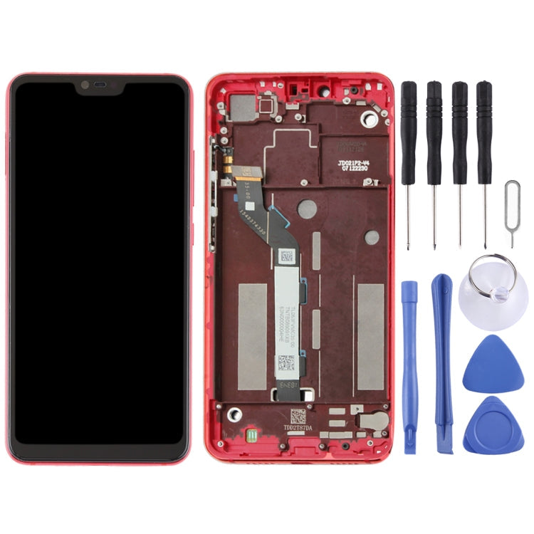 Xiaomi Mi 8 Lite LCD Screen and Digitizer Assembly with Frame (Red)
