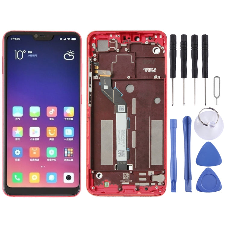 Xiaomi Mi 8 Lite LCD Screen and Digitizer Assembly with Frame (Red)