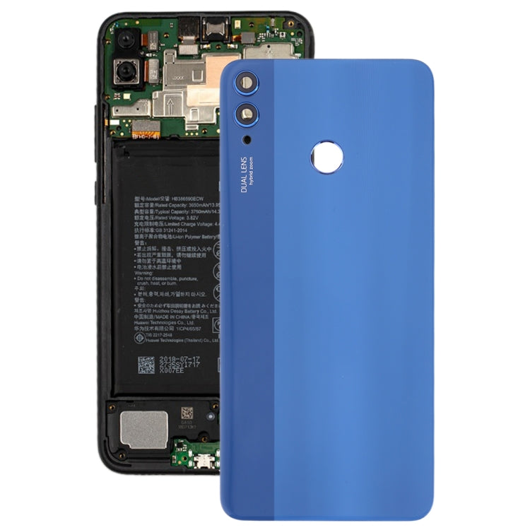 Battery Back Cover with Camera Lens - Blue for Huawei Honor 8X