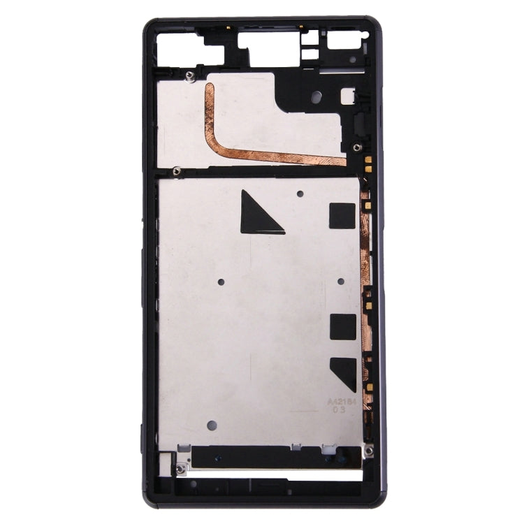 Front LCD Frame Bezel Replacement for Sony Xperia Z3 (Black)