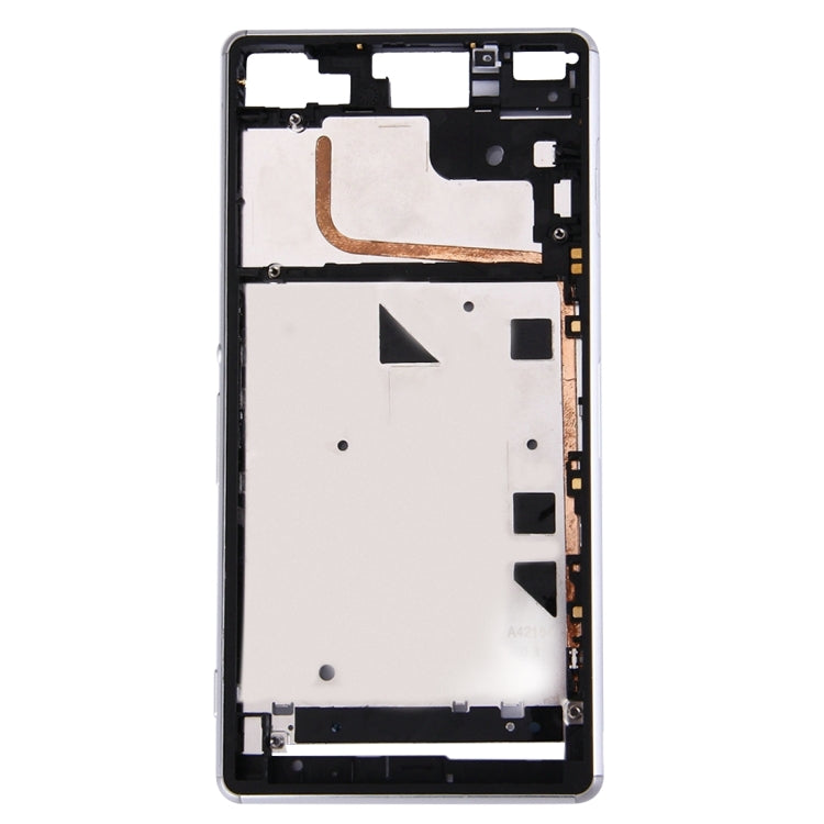 Single SIM White Front Housing Frame Bezel for Sony Xperia Z3