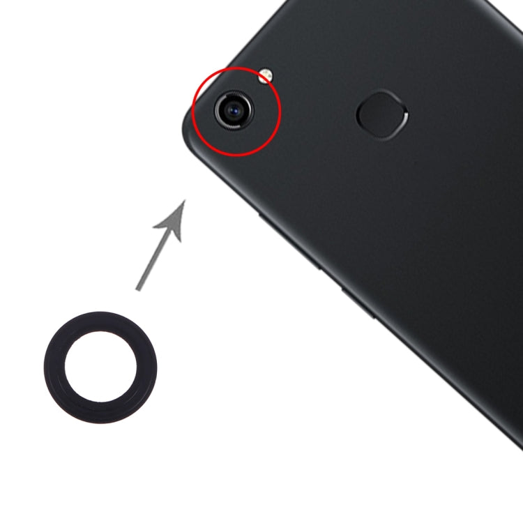 Camera Lens Protection Set for Vivo Y73 - Pack of 10 (Black)