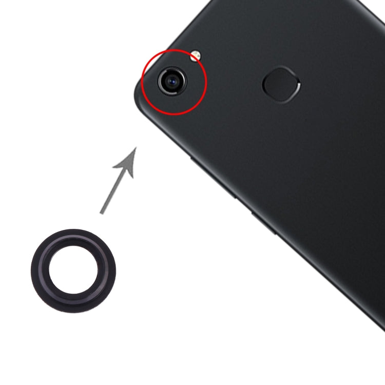 Camera Lens Cover Set for Vivo Y75 (Black) - Pack of 10