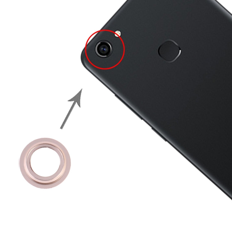 Camera Lens Cover for Vivo Y75 - Set of 10 (Gold)