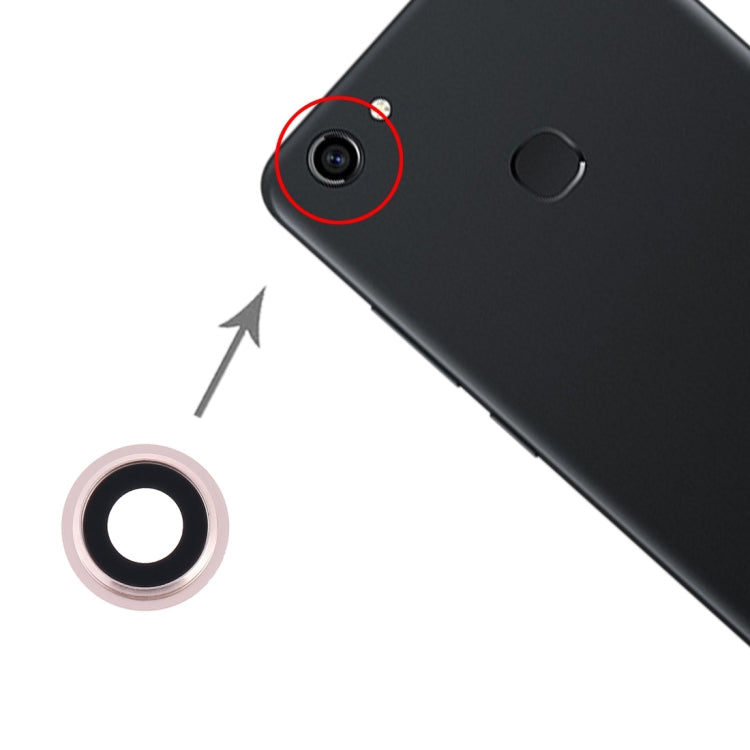 Gold Camera Lens Covers for Vivo Y79 - Pack of 10