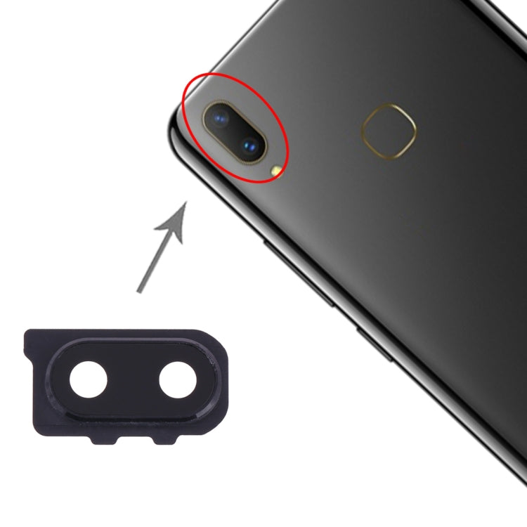 10-Piece Camera Lens Cover Set for Vivo Y85 in Black