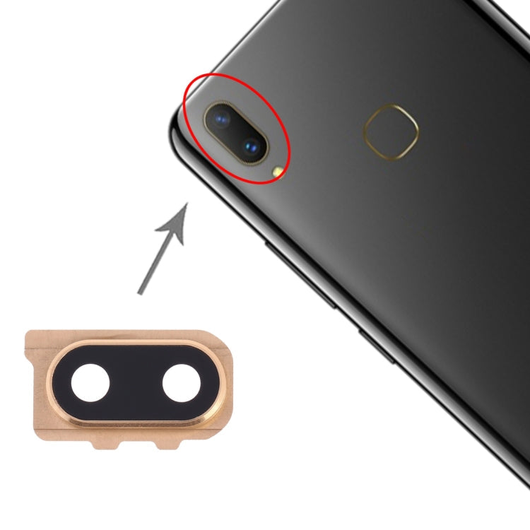 10-Piece Gold Camera Lens Covers for Vivo Y85 - Protection and Clarity