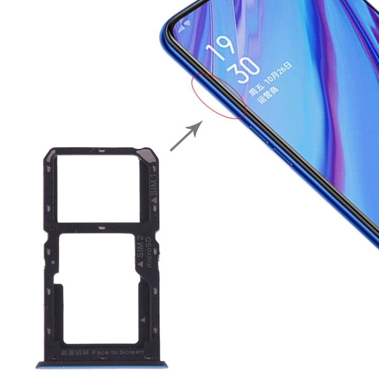 SIM Card Tray + SIM Card / Micro SD Card for OPPO A9(Green)