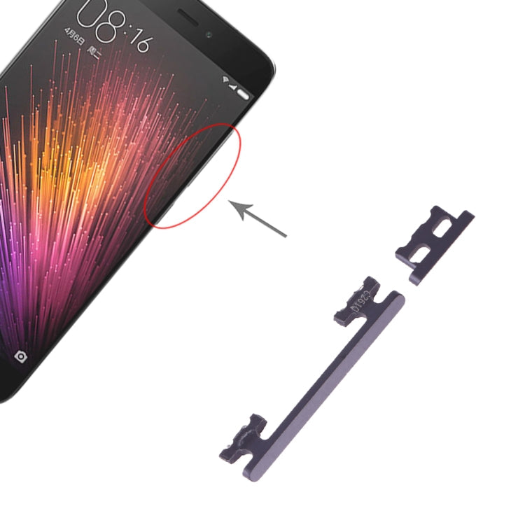 Xiaomi Mi 5 Power and Volume Control Button Set (Grey)