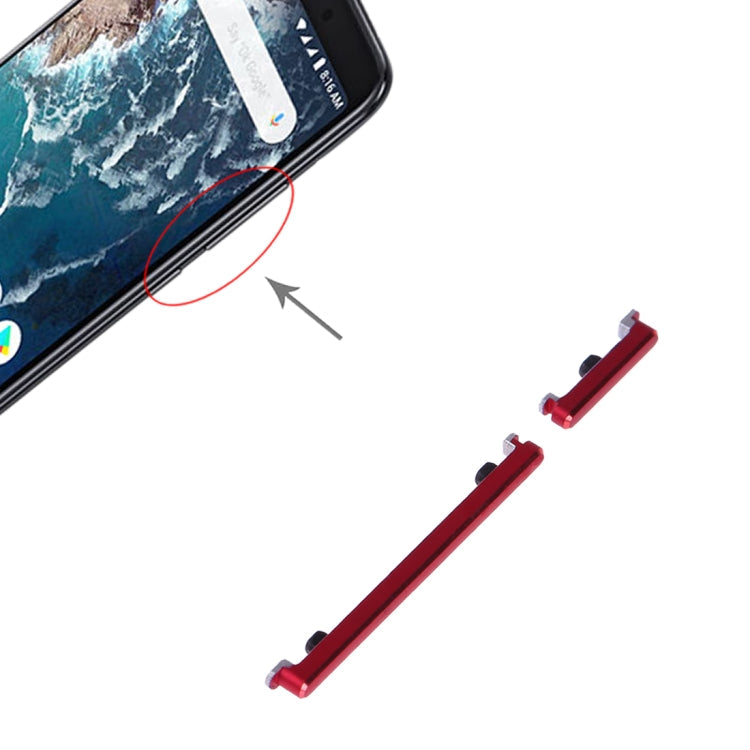 Xiaomi Mi 6X / A2 Power and Volume Control Button Set (Red)