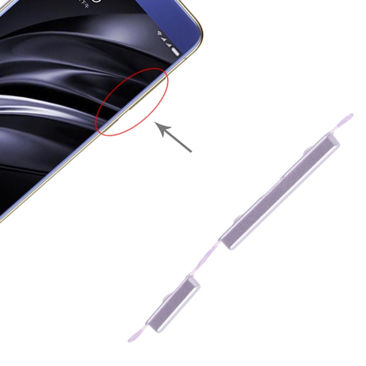 Silver Power Button and Volume Control Replacement for Xiaomi Redmi 6A/6