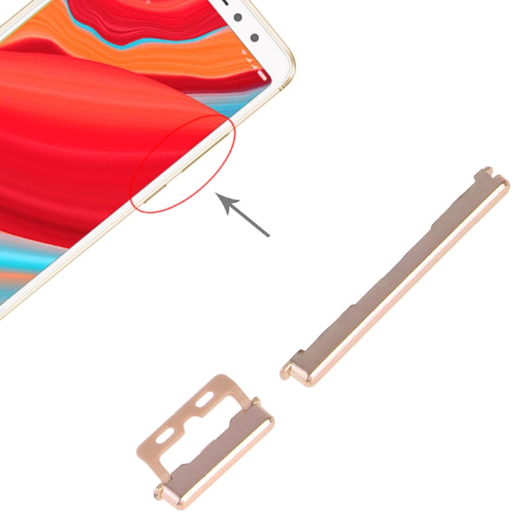 Gold Power Button and Volume Control Button Replacement for Xiaomi Redmi S2