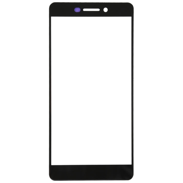Black Front Screen Outer Glass Lens Replacement for Nokia 6 (2nd Gen)