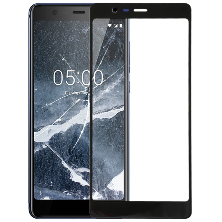 Black Front Screen Outer Glass Lens for Nokia 5.1 TA 1024 1027 1044 1053 1008 1030 1109