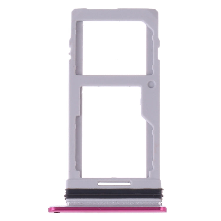 SIM Card Tray and Micro SD Card Tray Replacement for LG G7 ThinQ - Purplish Red