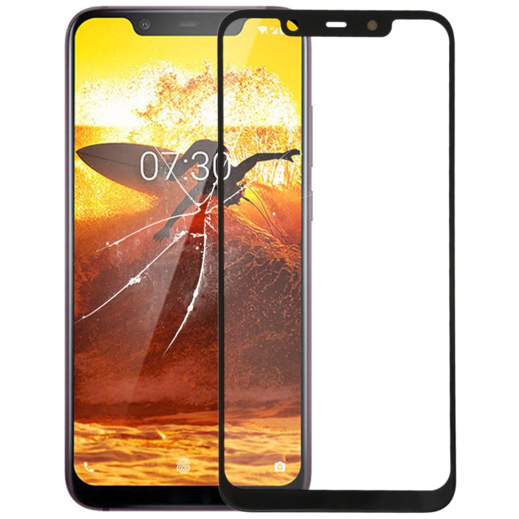 Outer Glass Lens for Nokia X7/8.1/7.1 Plus TA-1131(Black)