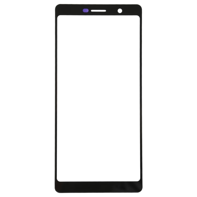 Replacement Front Screen Glass Lens for Nokia 7 Plus / E9 Plus (Black)