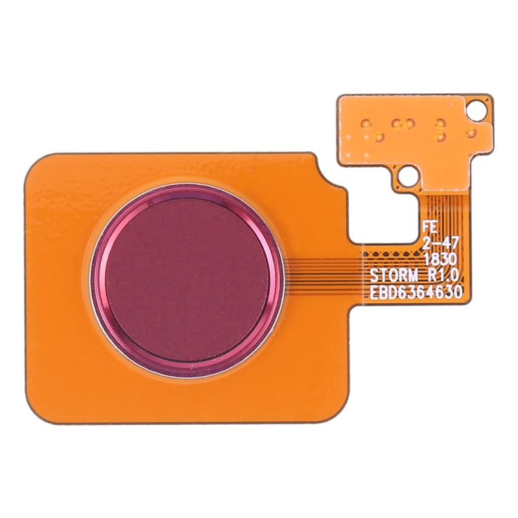 Red Fingerprint Sensor Flex Cable for LG V40 ThinQ Models