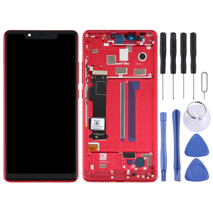 Xiaomi Mi 8 SE Red LCD Screen and Digitizer Assembly with Frame