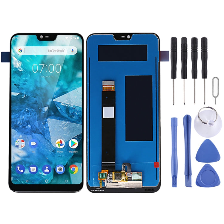 LCD Screen and Digitizer Full Assembly for Nokia 7.1 - Black