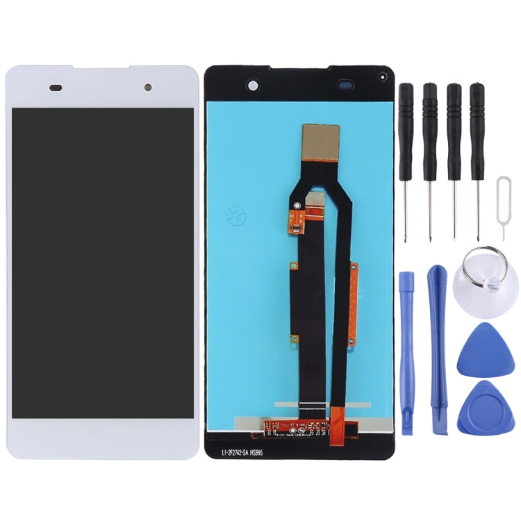 Full Assembly LCD Screen and Touch Screen Digitizer for Sony Xperia E5 (White)