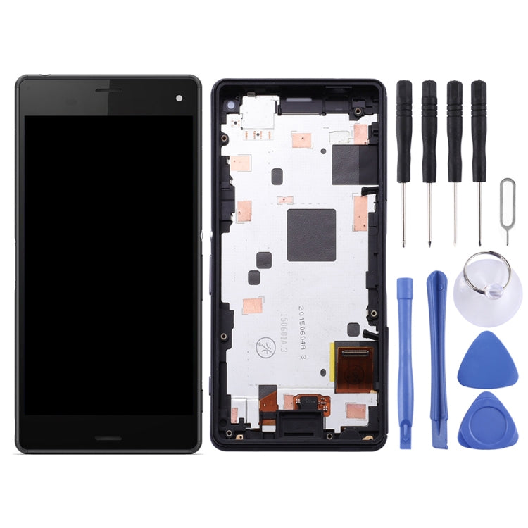 Sony Xperia Z3 Mini Compact LCD Screen Replacement with Frame (Black)