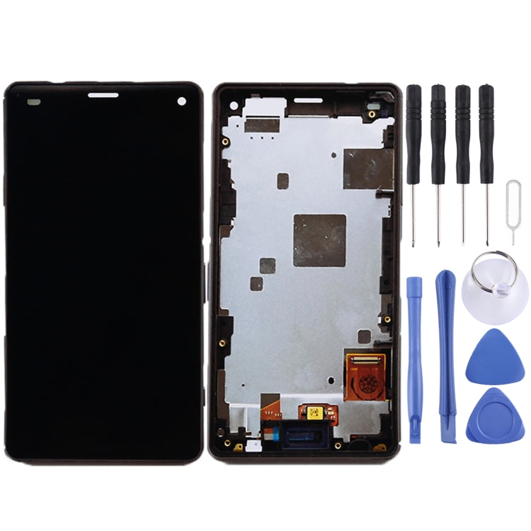 Sony Xperia Z3 Mini Compact LCD Screen Replacement with Frame (Black)