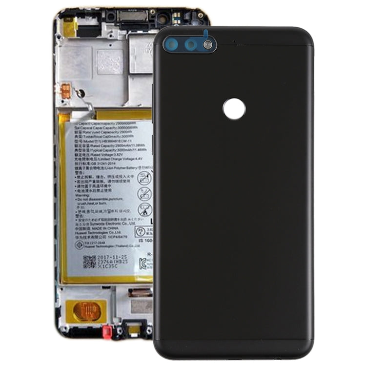Sleek Black Back Cover with Side Keys for Huawei Honor Play 7C