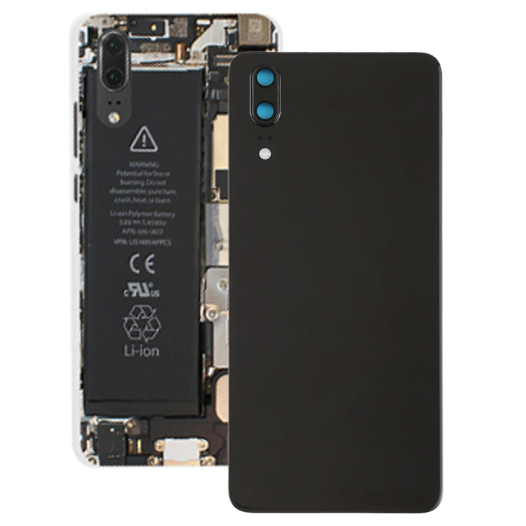 Back Cover with Integrated Camera Lens for Huawei P20 - Premium Quality (Black)