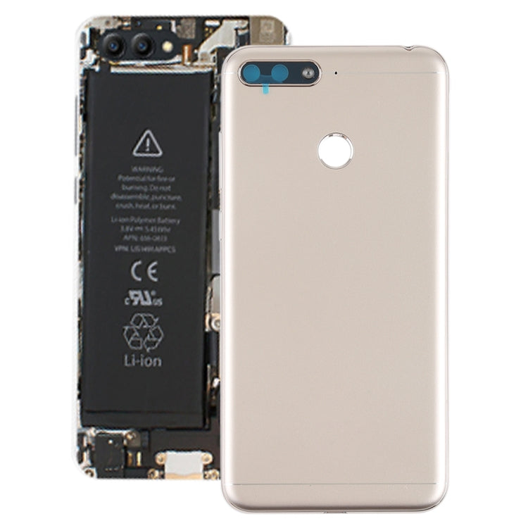 Gold Back Cover with Side Keys & Camera Lens for Huawei Honor Play 7A