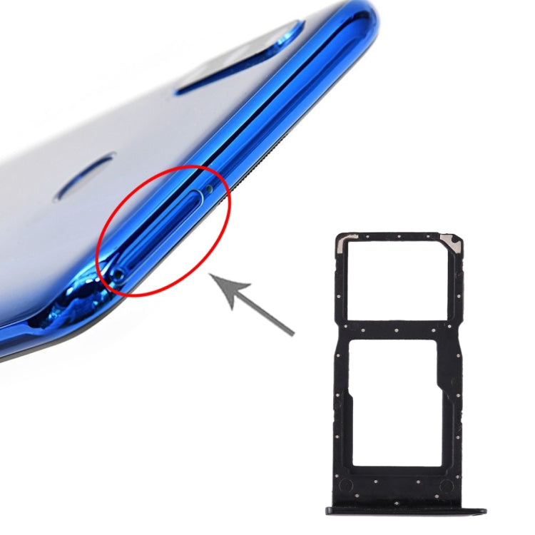 SIM Card and Micro SD Card Tray Replacement for Huawei Honor 20i (Black)