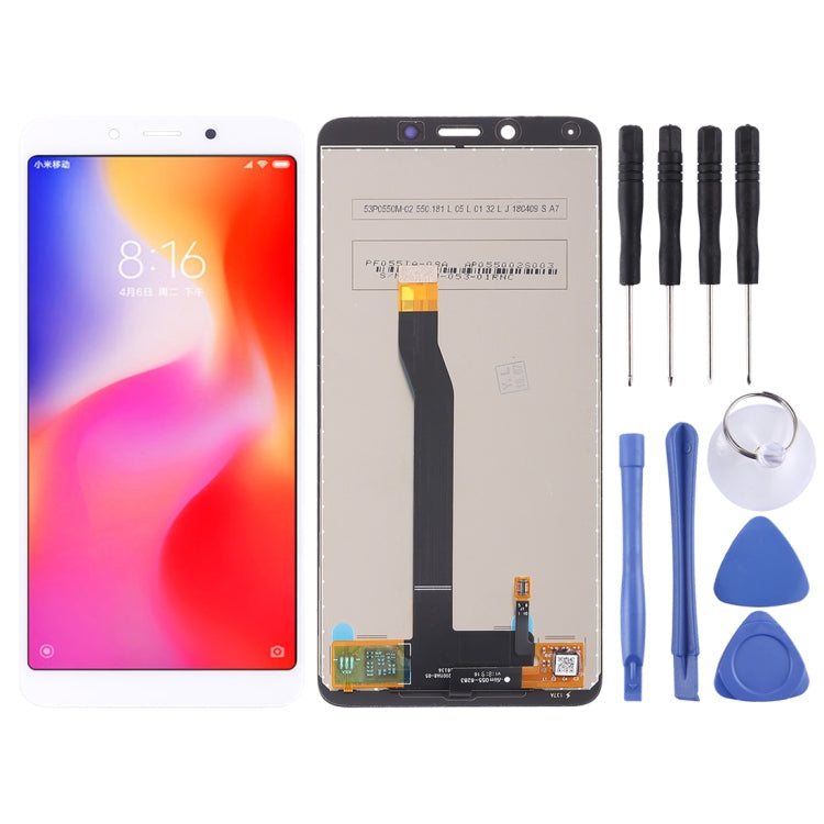 LCD Display and Touch Screen Replacement Assembly for Xiaomi Redmi 6 / 6A in White Color