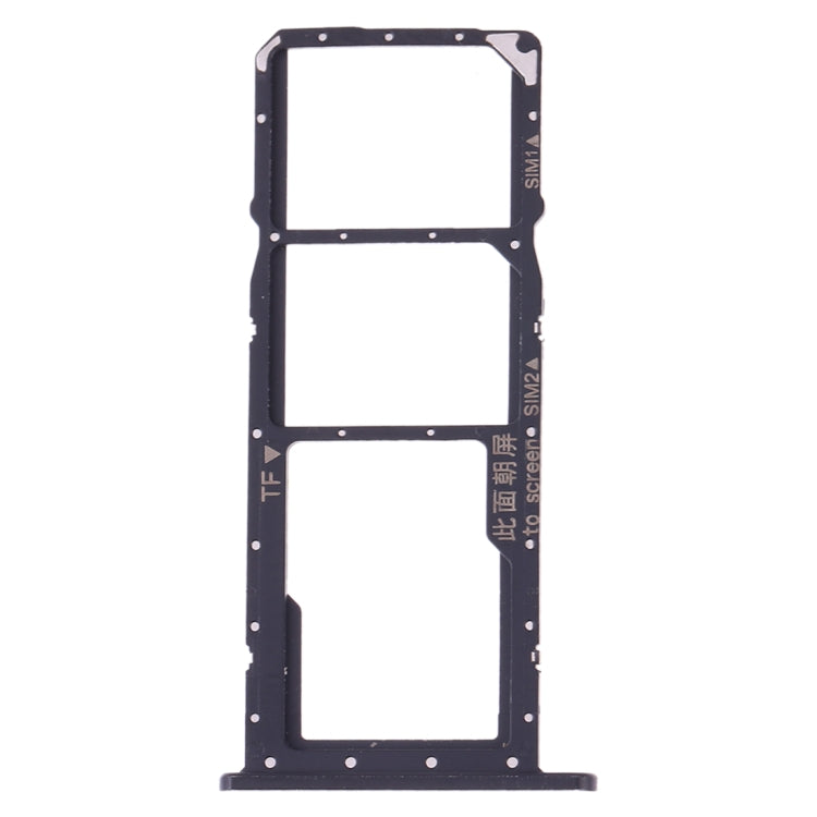 SIM Card Tray + Micro SD Card Tray Set for Huawei Y7 (2019) / Y7 Pro (2019) / Y7 Prime (2019) (Black)