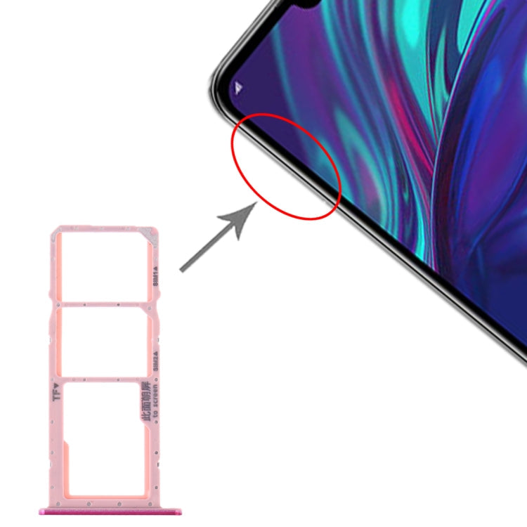 SIM Card Tray and Micro SD Card Tray Replacement for Huawei Y7 (2019) / Y7 Pro (2019) / Y7 Prime (2019) (Purple)