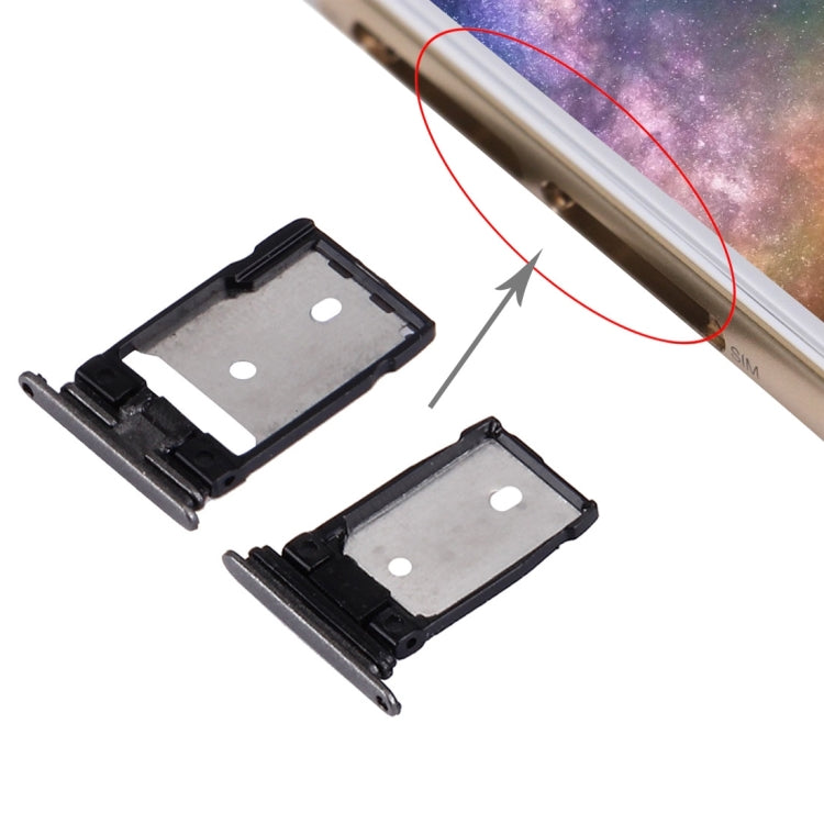 SD Card Tray + SIM Card Tray for HTC One A9(Grey)