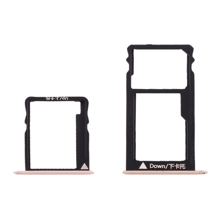 Gold Micro SIM + Nano SIM & Micro SD Card Tray for Huawei Honor 5X / GR5