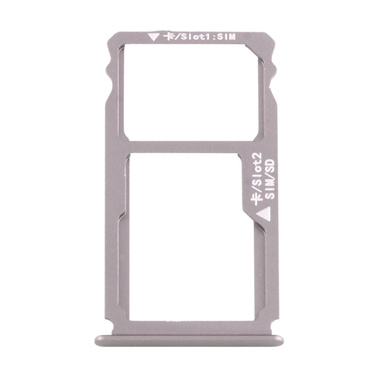 Huawei Mate S Nano SIM Card Tray + Nano SIM / Micro SD Card Tray (Grey)
