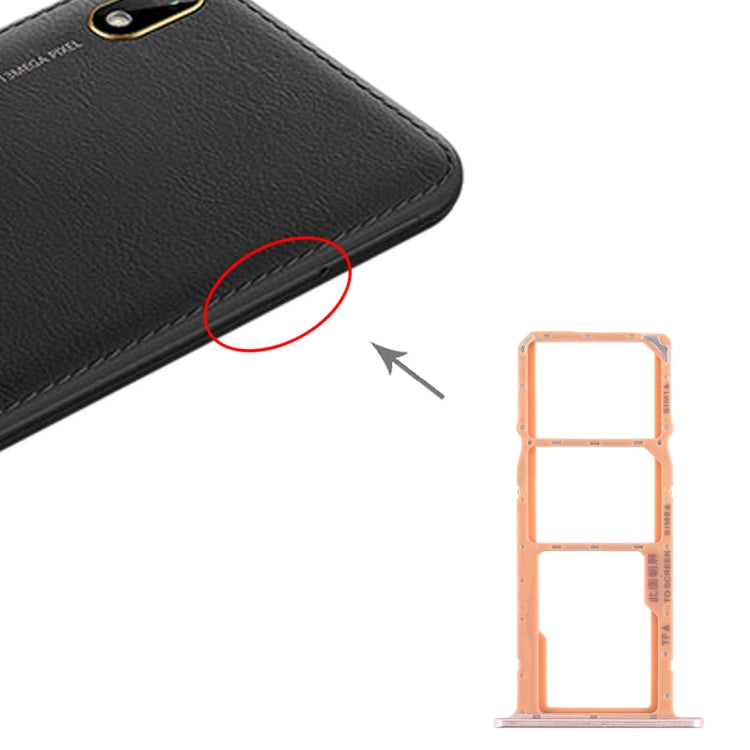 SIM Card Tray, SIM Card Holder, Micro SD Card Tray for Huawei Y5 (2019) - Gold