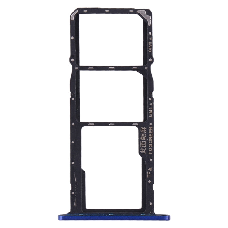SIM Card and Micro SD Card Tray Set for Huawei Y5 (2019) - Blue