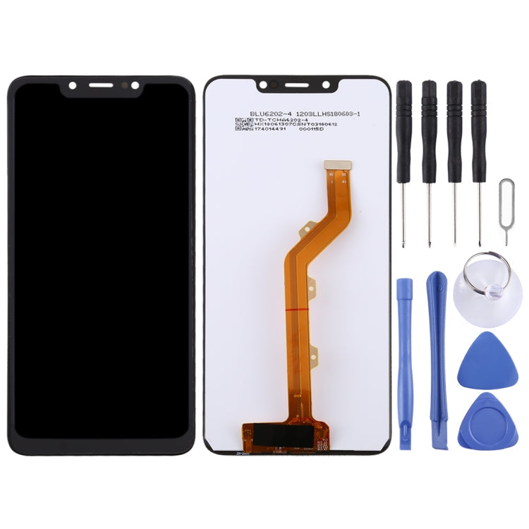 Full LCD Screen and Digitizer Assembly for Tecno Spark 3 KB7 in Black