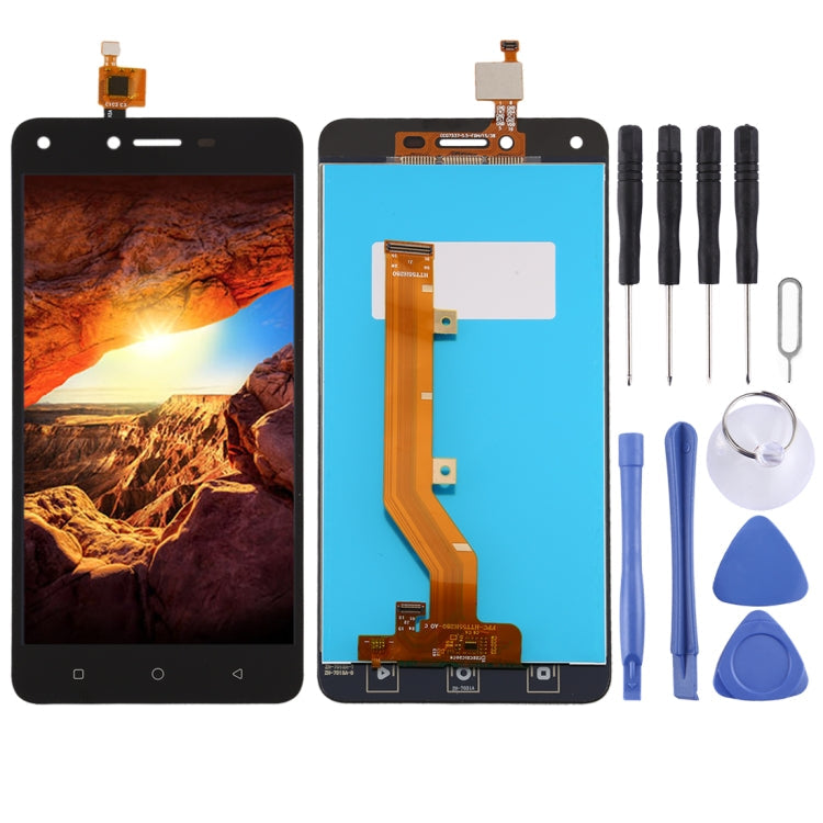 Tecno Spark K7 Black LCD Screen and Digitizer Full Assembly