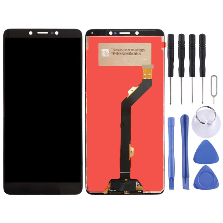 Black LCD Display and Touch Screen Digitizer Assembly for Tecno Spark Youth KA6