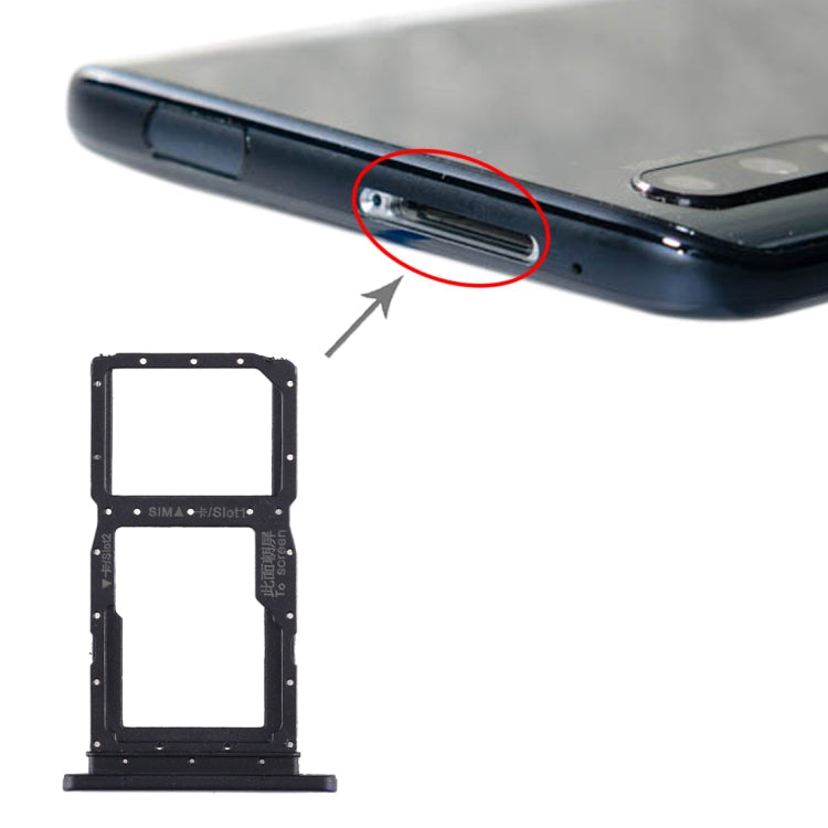 SIM Card Tray + Micro SD Card Tray Replacement for Huawei Honor 9X / Honor 9X Pro (Dark Blue)
