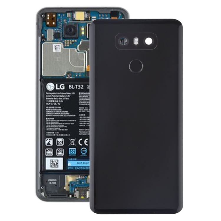 Battery Back Cover with Camera Lens & Fingerprint Sensor for LG G6 in Black