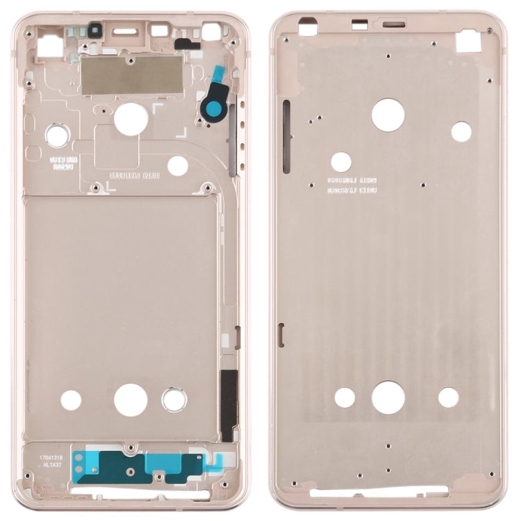 Front Housing LCD Frame Bezel Plate for LG G6 and Compatible Models (Gold)
