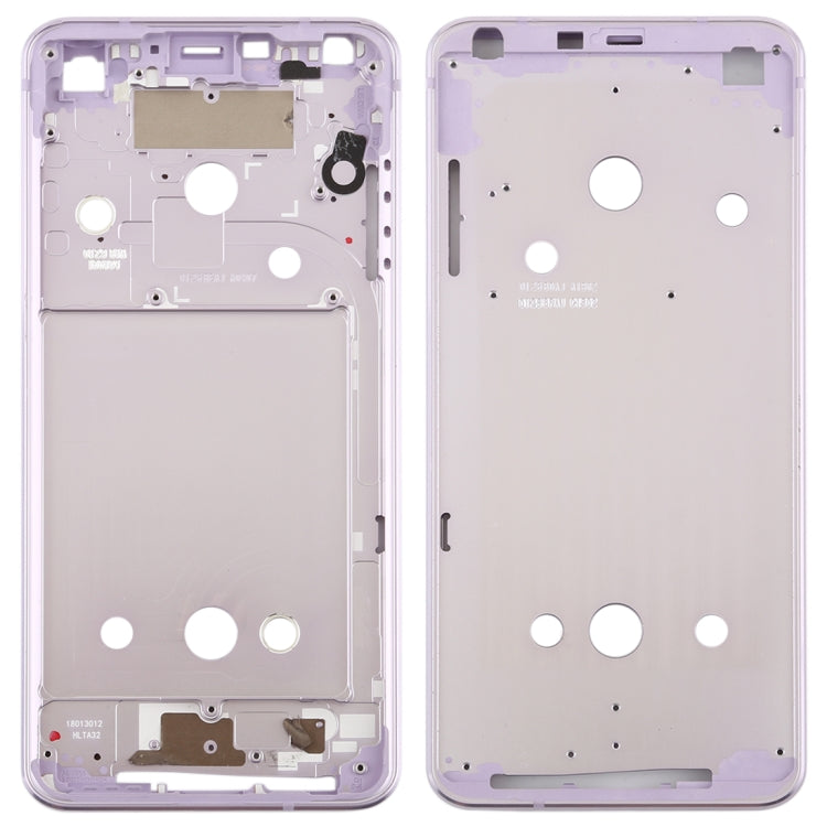 Front Housing LCD Frame Bezel Plate Replacement for LG G6 (Purple)