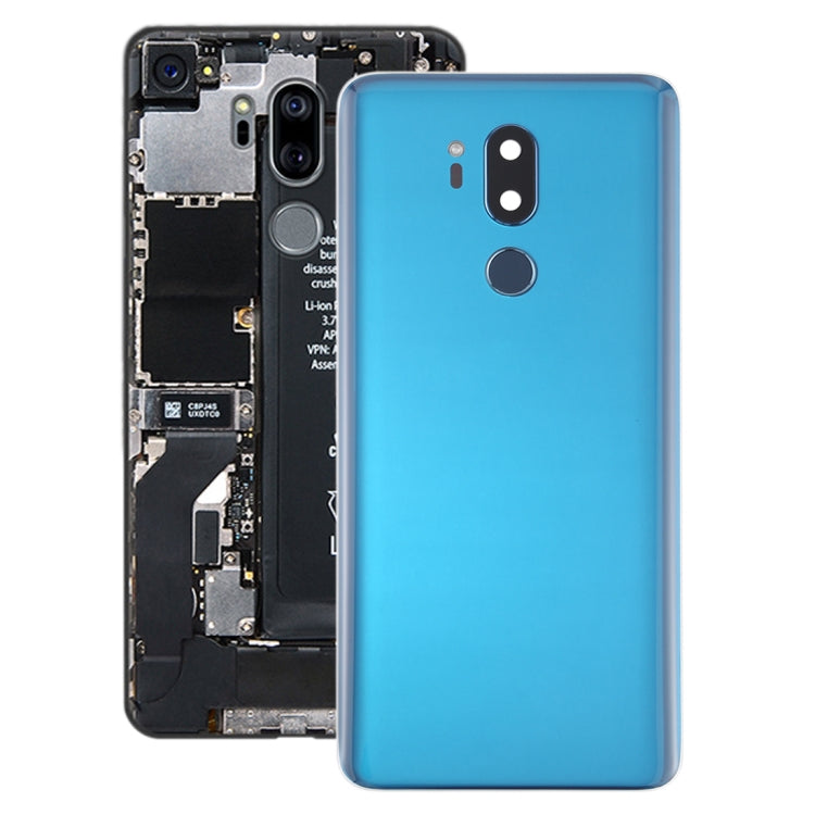 Battery Back Cover with Camera Lens & Fingerprint Sensor for LG G7 ThinQ / G710 / G710EM / G710PM / G710VMP (Blue)